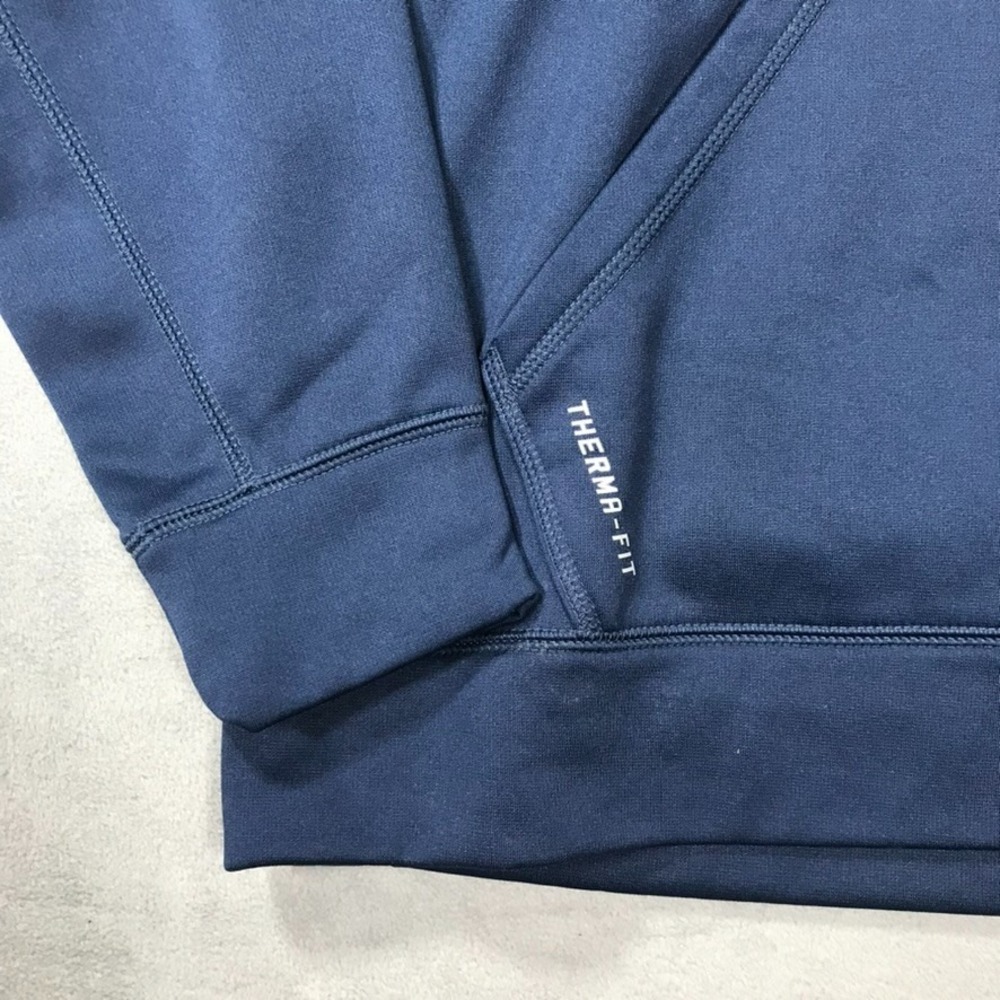 Pitt Panthers Nike Hoodie Sweatshirt Men's Large Blue Therma Fit Basketball - Picture 9 of 16